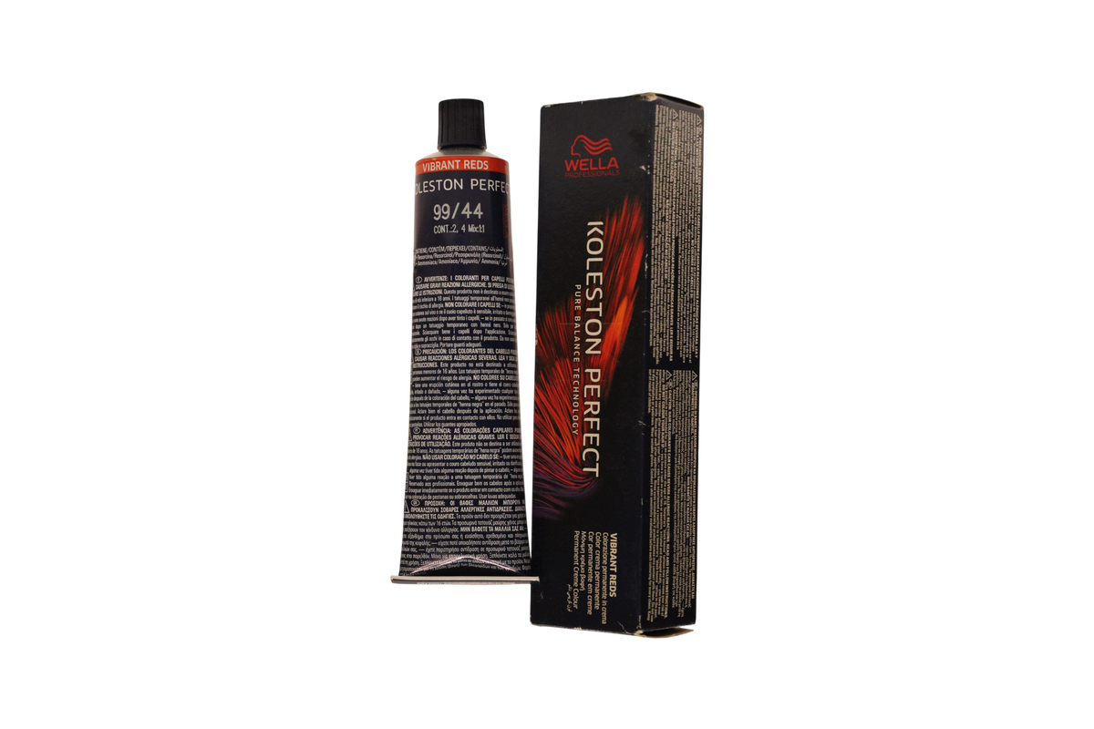 Wella Professionals Koleston Perfect ilgalaikiai plaukų dažai 99/44, ryški blondinė, sodri intensyvi raudona, 60 ml Tester